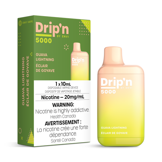 Dripn by Envi 5000 Disposable - Guava Lightning 20MG 6pc/Carton