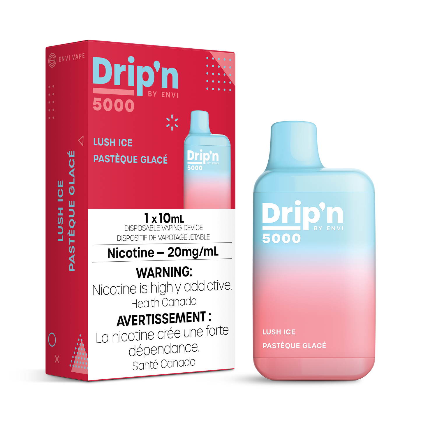 Dripn by Envi 5000 Disposable - Lush Ice 20MG 6pc/Carton