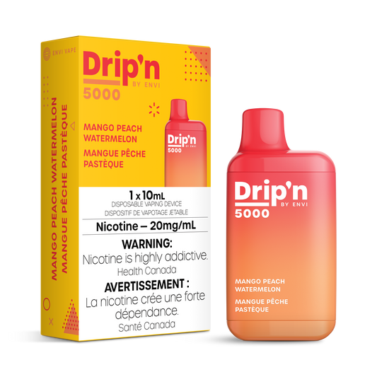Dripn by Envi 5000 Disposable - Mango Peach Watermelon 20MG 6pc/Carton