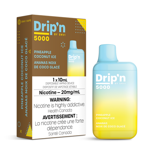 Dripn by Envi 5000 Disposable - Pineapple Coconut Ice 20MG 6pc/Carton