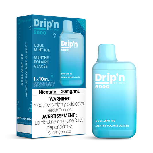 Dripn by Envi 5000 Disposable - Cool Mint Ice 20MG 6pc/Carton