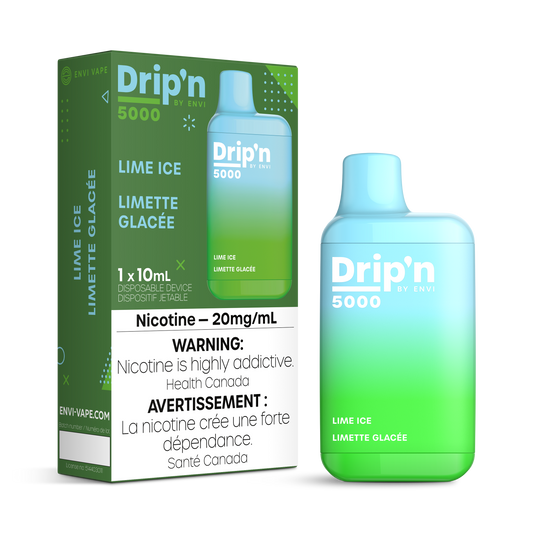 Dripn by Envi 5000 Disposable - Lime Ice 20MG 6pc/Carton