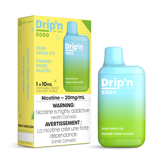 Dripn by Envi 5000 Disposable - Pear Apple Ice 20MG 6pc/Carton