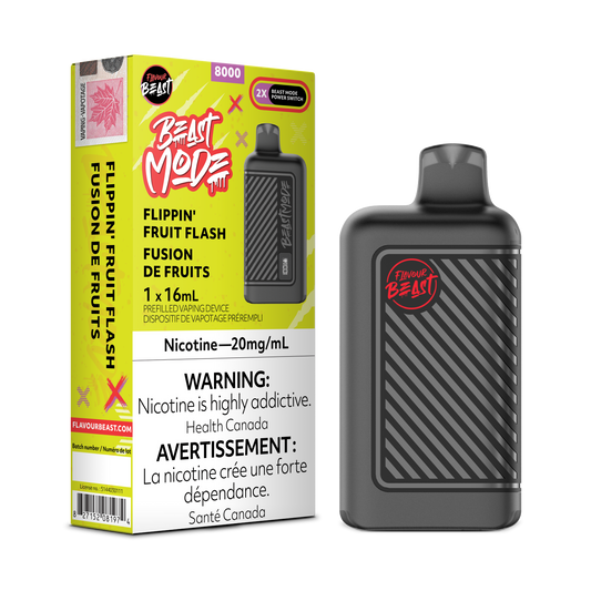 Flavour Beast Beast Mode 8K Disposable - Flippin Fruit Flash 20MG 5pc/Carton