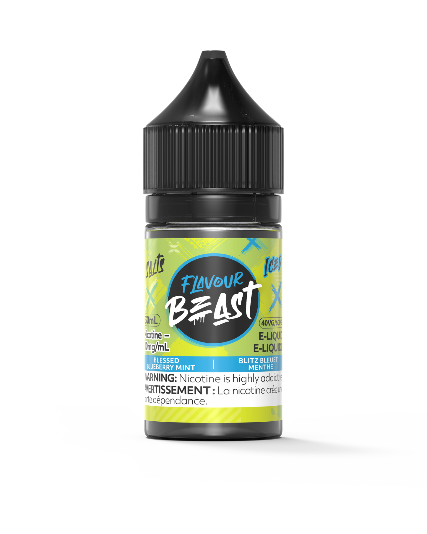 Flavour Beast E-Liquid - Blessed Blueberry Mint Iced 10mg/30mL