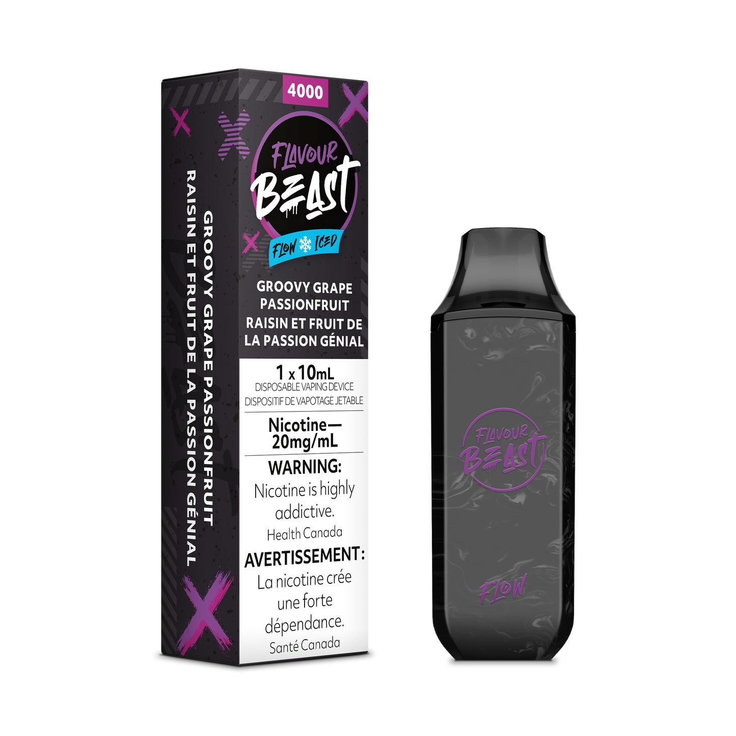 FLAVOUR BEAST Groovy Grape Passionfruit Iced (6pc Carton)