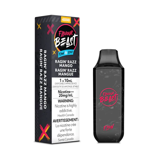 FLAVOUR BEAST Ragin' Razz Mango Iced (6pc Carton)