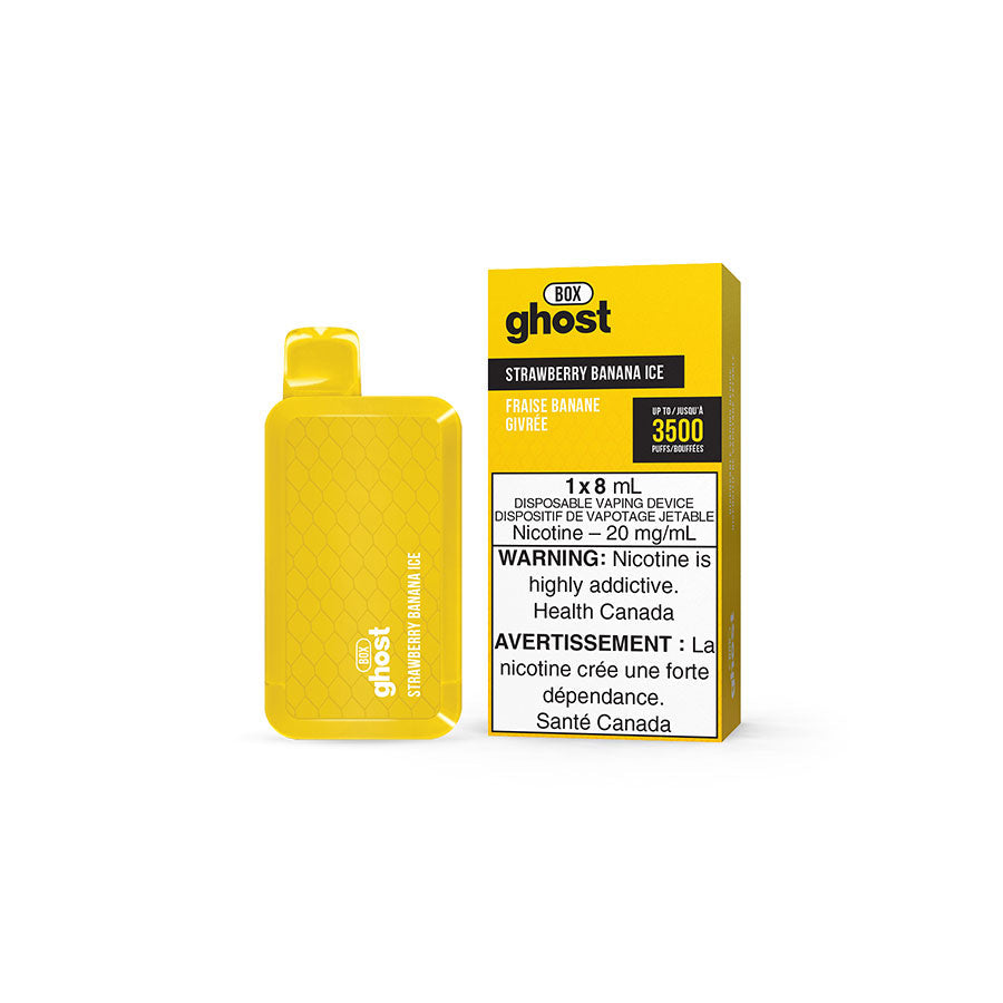 GHOST BOX DISPOSABLE - STRAWBERRY BANANA ICE-(5PC/CTN) 8ML 20MG