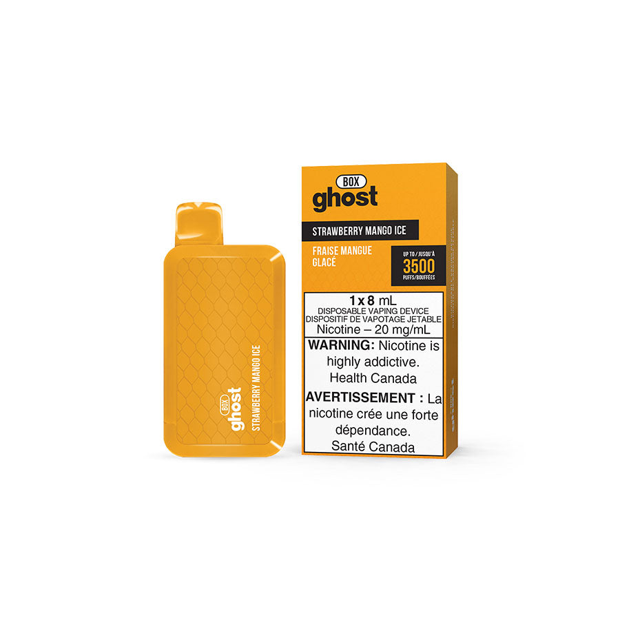 GHOST BOX DISPOSABLE - STRAWBERRY MANGO ICE-(5PC/CTN) 8ML 20MG