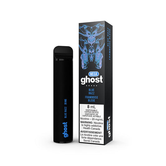 GHOST MEGA DISPOSABLE - BLUE RAZZ (5PC/CTN) 8ML BOLD 50