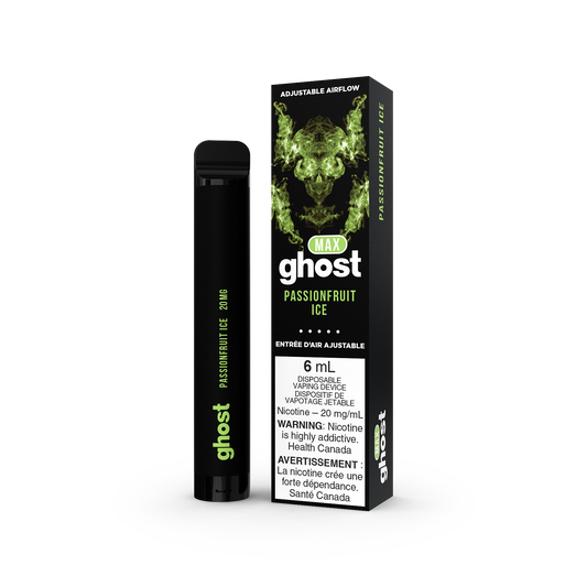 GHOST MAX DISPOSABLE - PASSIONFRUIT ICE (5PC/CTN) 6ML 20MG