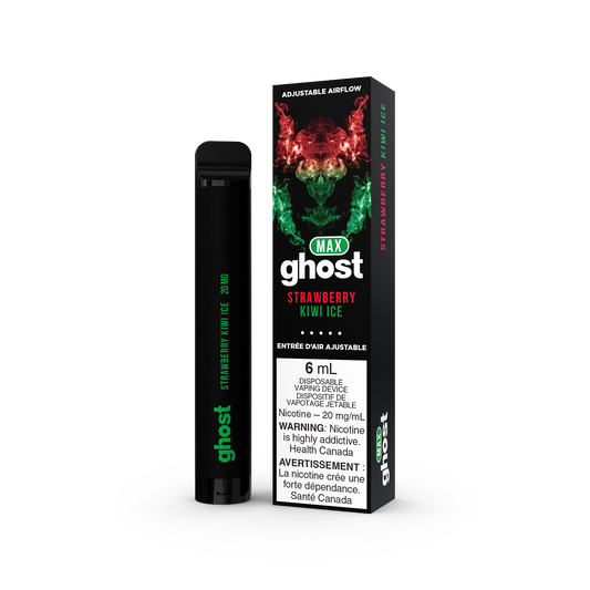 GHOST MAX DISPOSABLE - STRAWBERRY KIWI ICE (5PC/CTN) 6ML 20MG