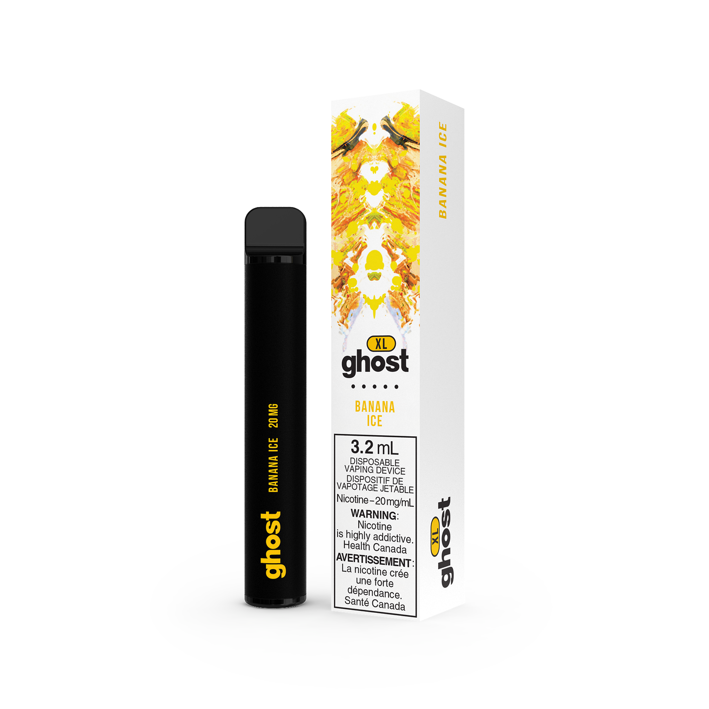 GHOST XL DISPOSABLE - BANANA ICE (5PC/CTN) 2ML 2ML 20MG