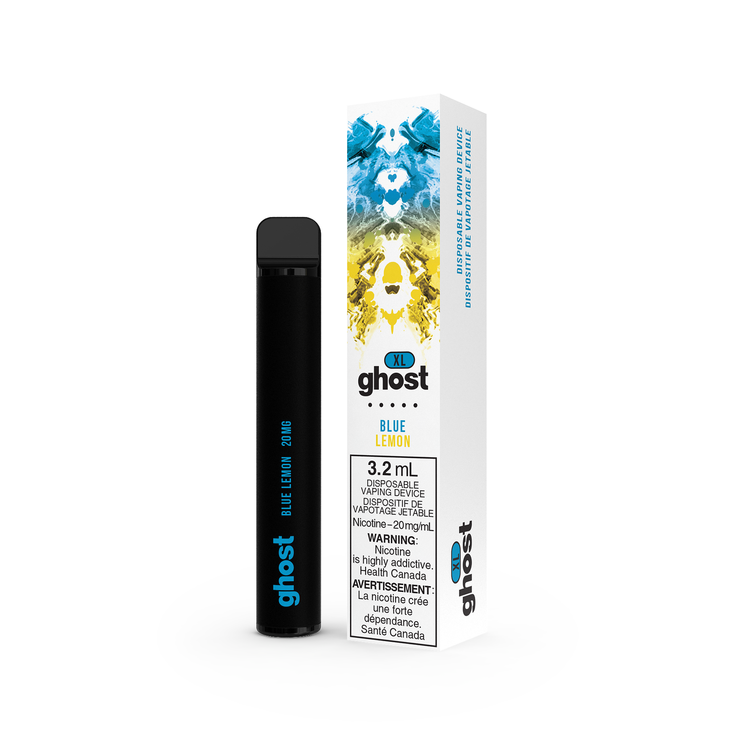 GHOST XL DISPOSABLE - BLUE LEMON (5PC/CTN) 2ML 2ML 20MG