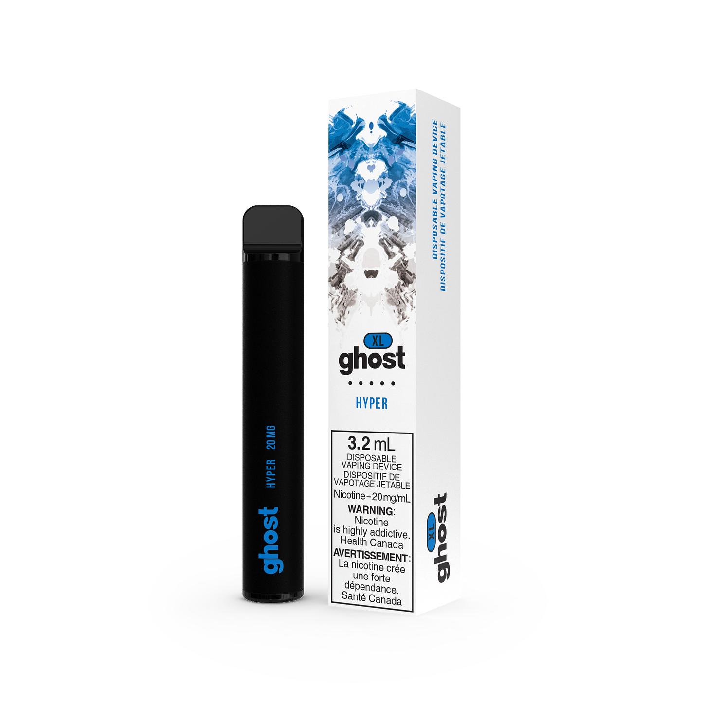 GHOST XL DISPOSABLE - HYPER (5PC/CTN) 2ML 2ML BOLD 50