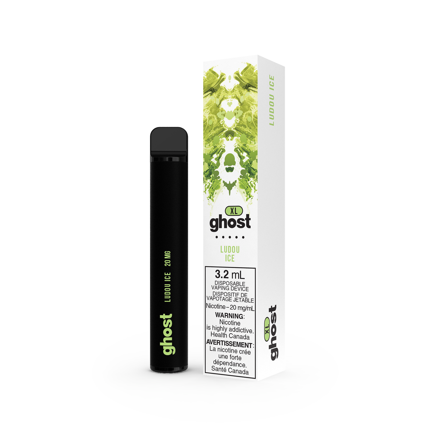 GHOST XL DISPOSABLE - LUDOU ICE (5PC/CTN) 2ML 2ML 20MG