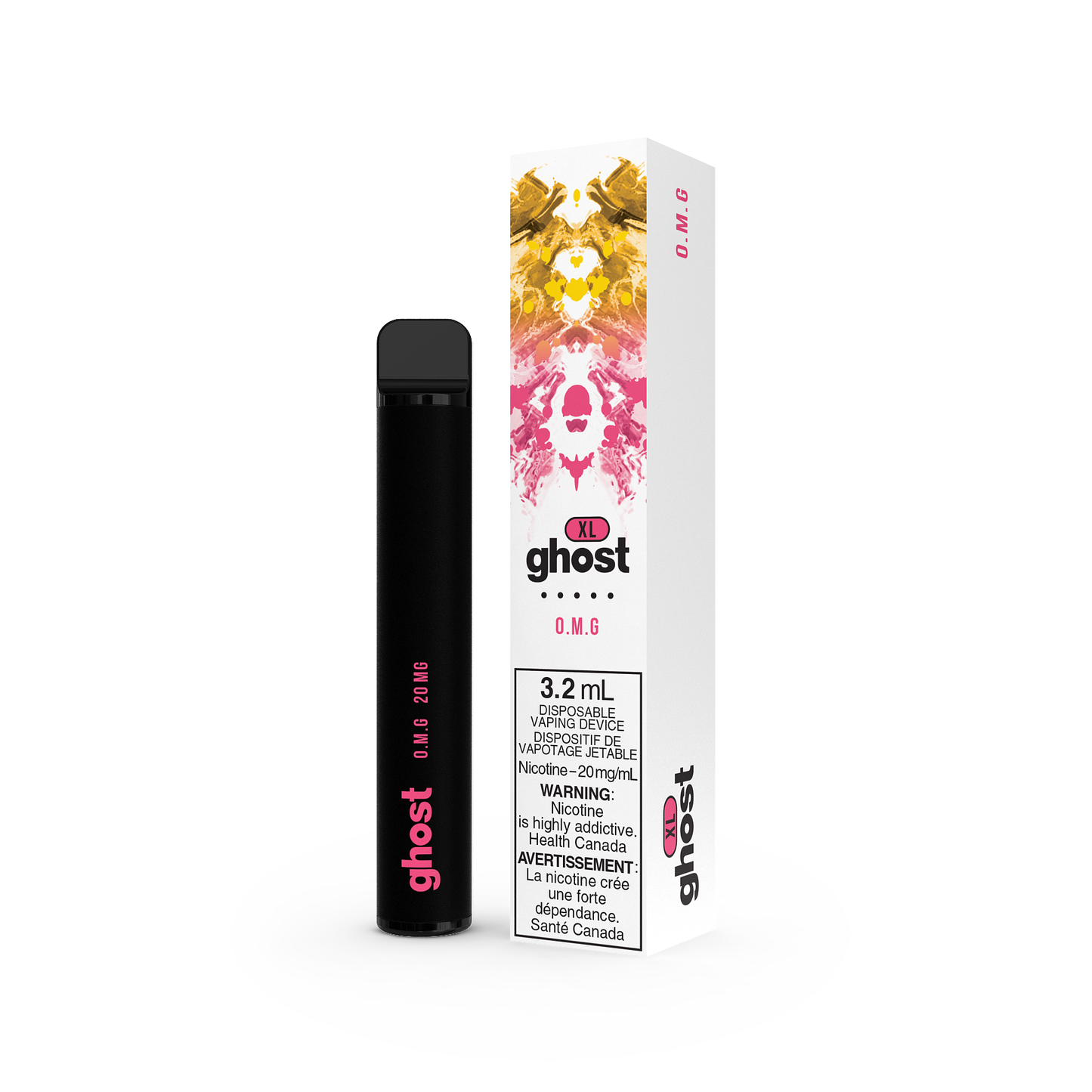 GHOST XL DISPOSABLE - O.M.G (5PC/CTN) 2ML 2ML 20MG