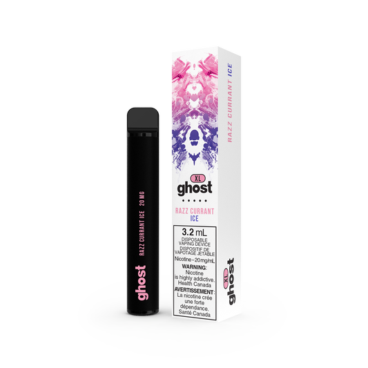 GHOST XL DISPOSABLE - RAZZ CURRANT ICE (5PC/CTN) 2ML 2ML BOLD 50