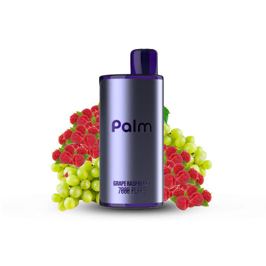 Pop Palm 7000 Puffs Disposable Vape - 5ct Grape Raspberry