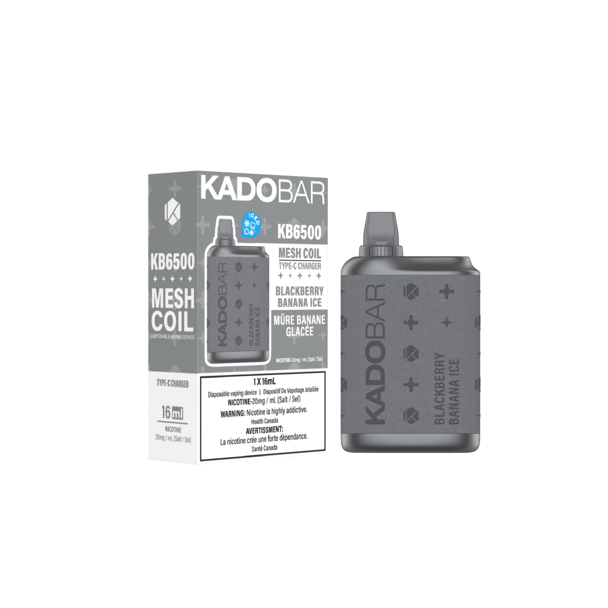 KadoBar 6500 Disposable Vape - 5ct Blackberry Banana Ice