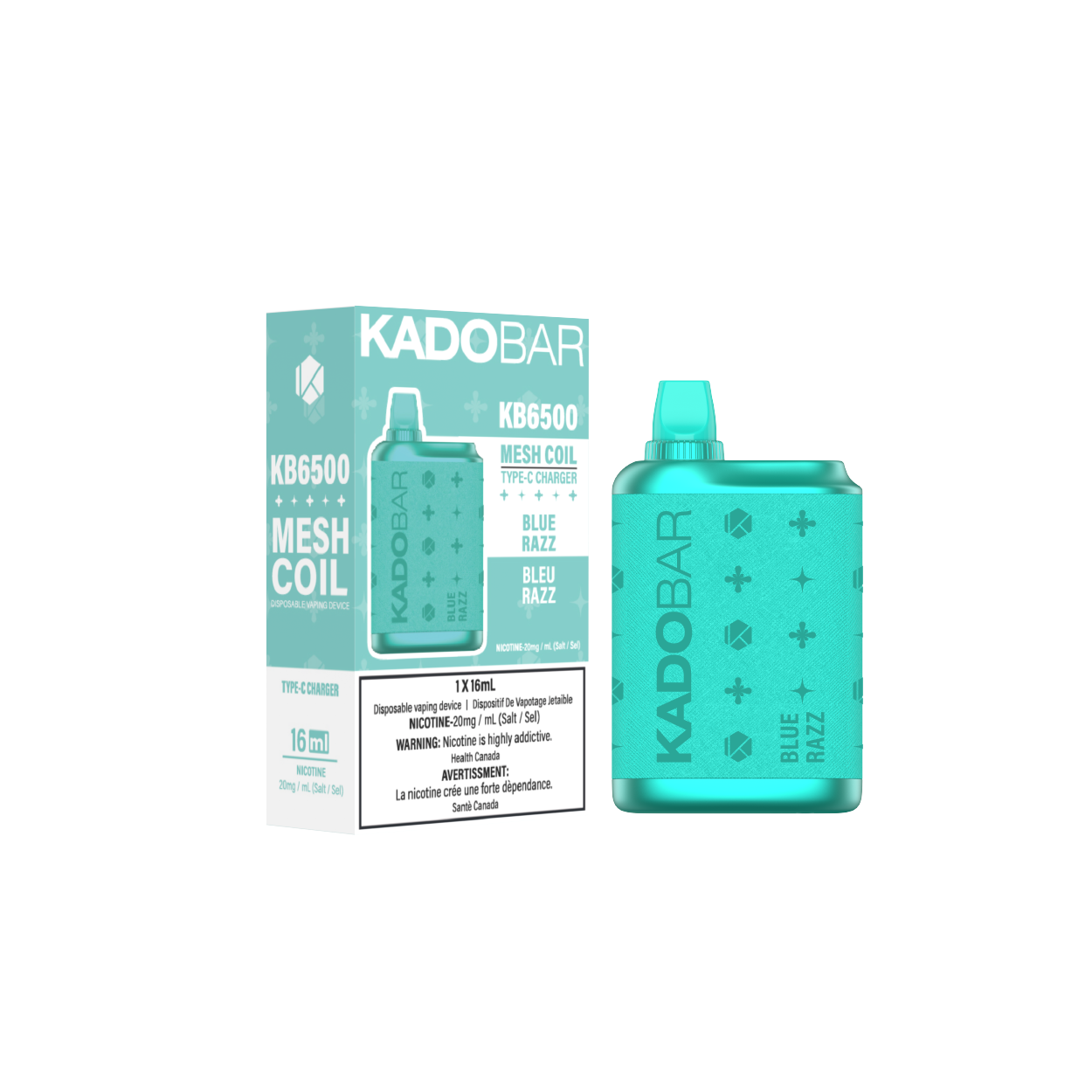 KadoBar 6500 Disposable Vape - 5ct Blue Razz