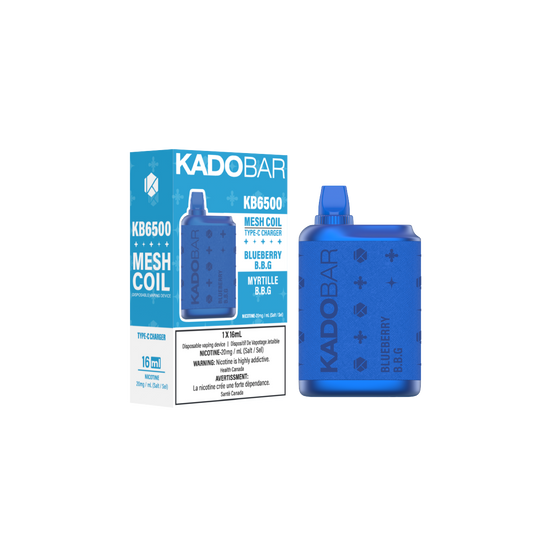 KadoBar 6500 Disposable Vape - 5ct Blueberry B.B.G