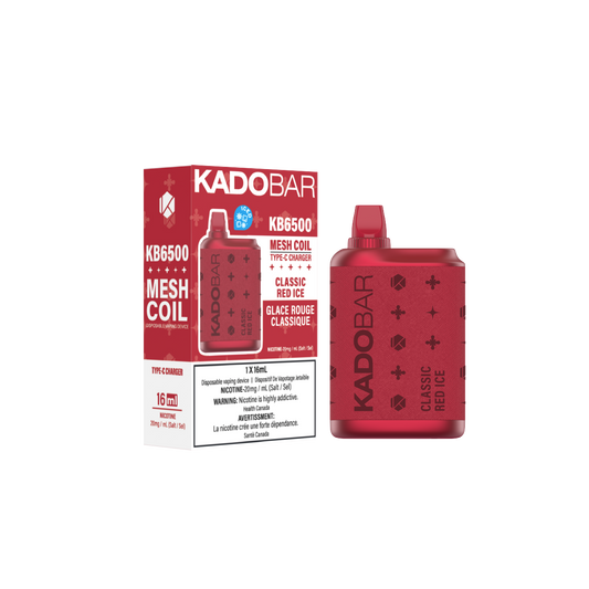KadoBar 6500 Disposable Vape - 5ct Classic Red Ice