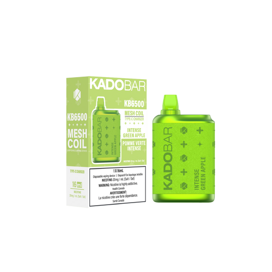 KadoBar 6500 Disposable Vape - 5ct Intense Green Apple