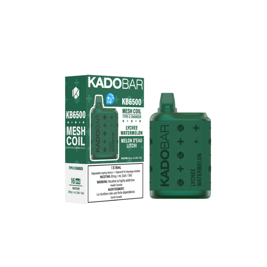 KadoBar 6500 Disposable Vape - 5ct Lychee Watermelon