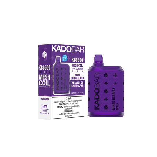 KadoBar 6500 Disposable Vape - 5ct Mixed Berries Iced