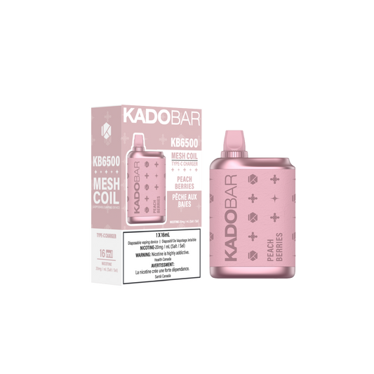 KadoBar 6500 Disposable Vape - 5ct Peach Berries