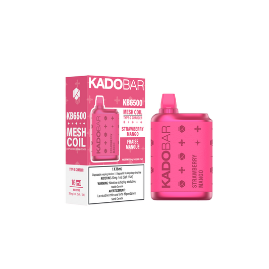 KadoBar 6500 Disposable Vape - 5ct Strawberry Mango