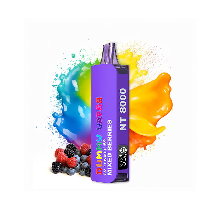 Dummy Vapes 8000 Puffs Disposable Vape - 5ct Mix Berries