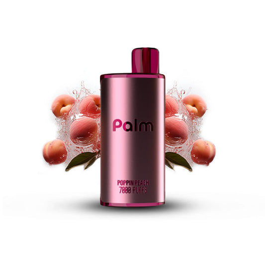 Pop Palm 7000 Puffs Disposable Vape - 5ct Poppin Peach