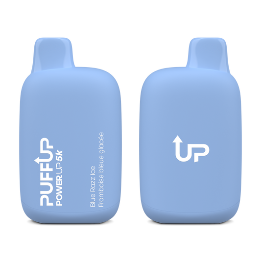 Puff Up Power Up 5k Disposable - Blue Razz Iced 20MG 6pc/Carton