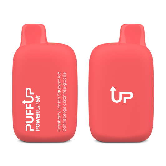 Puff Up Power Up 5k Disposable - Cranberry Lemon Squeeze Iced 20MG