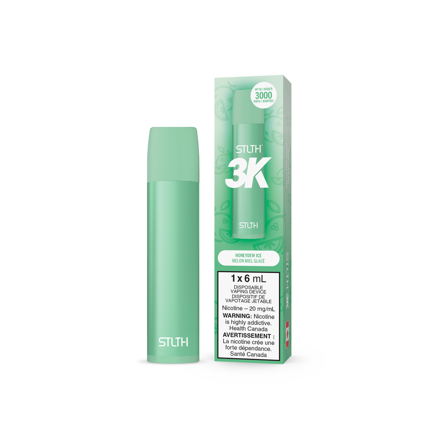 STLTH 3K DISPOSABLE- HONEYDEW ICE (6PC/CTN) 6ML 20MG