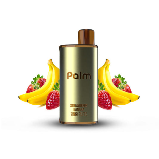 Pop Palm 7000 Puffs Disposable Vape - 5ct Strawberry Banana