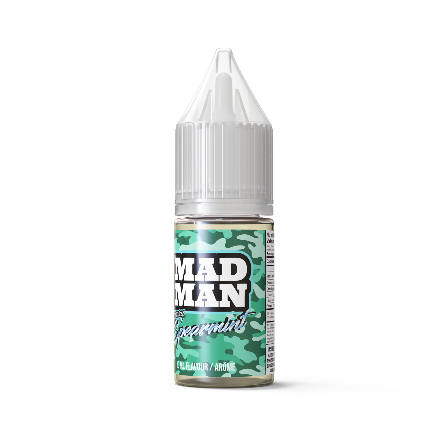 10ml AROMA MADMAN ICE SALTY Spearmint QBC