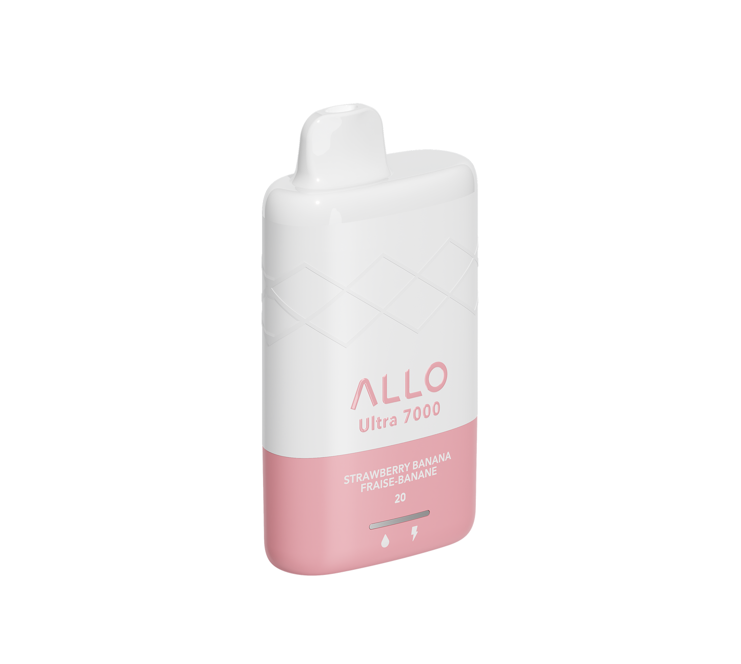 Allo Ultra 7000 Disposable - Strawberry Banana 20mg 5pc/Carton