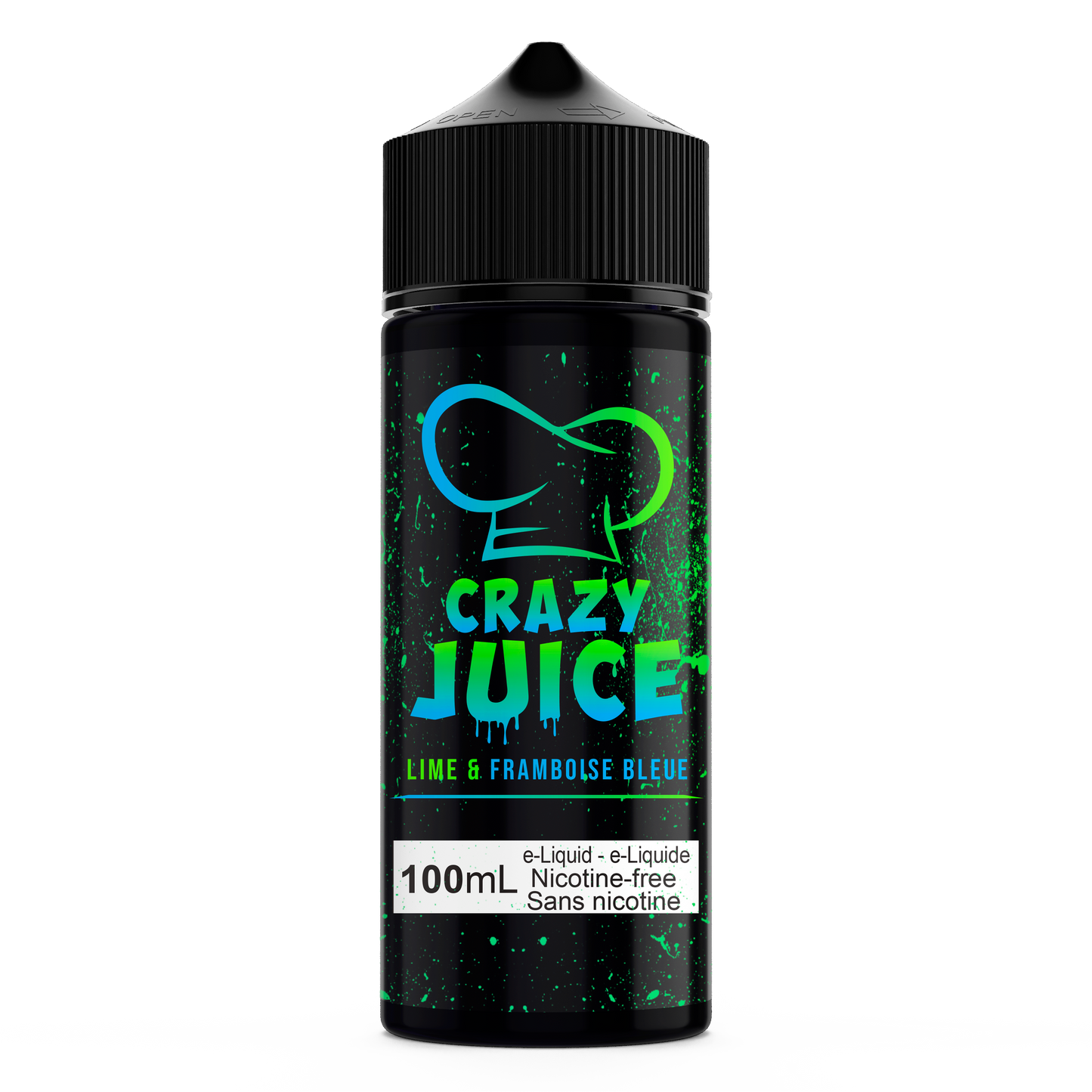 CRAZY JUICE - LIME FRAMBOISE BLEU 100ml