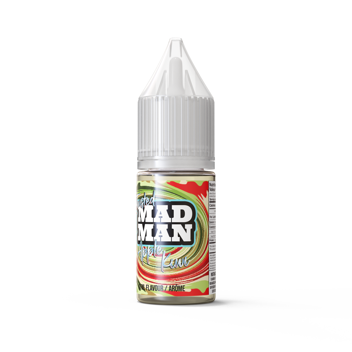 10ml AROMA MADMAN ICE SALTY TWISTED Apple Kiwi QBC