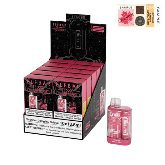 ELF Bar TE5000 Disposable Vape - 10ct Apple Peach