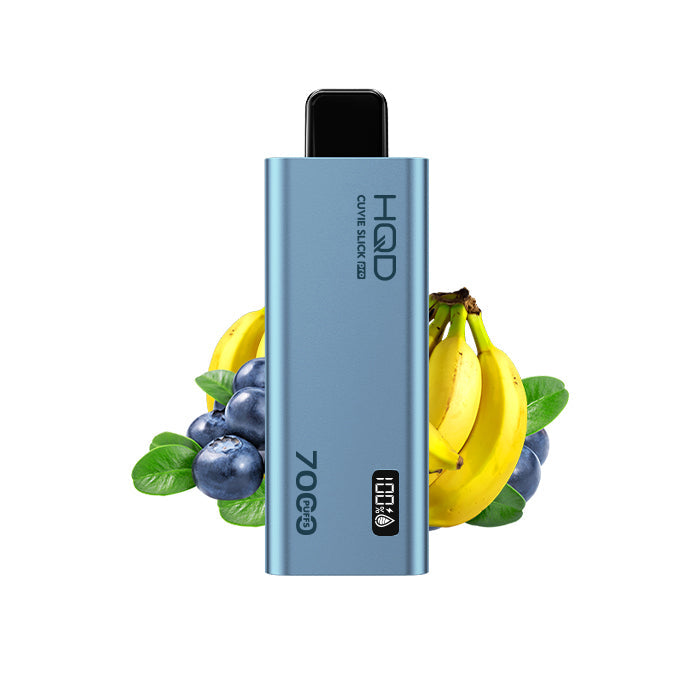 HQD Cuvie Slick Pro 7000 Disposable Vape - 5ct Blueberry Banana