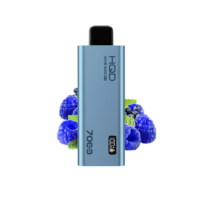 HQD Cuvie Slick Pro 7000 Disposable Vape - 5ct Blue Raspberry