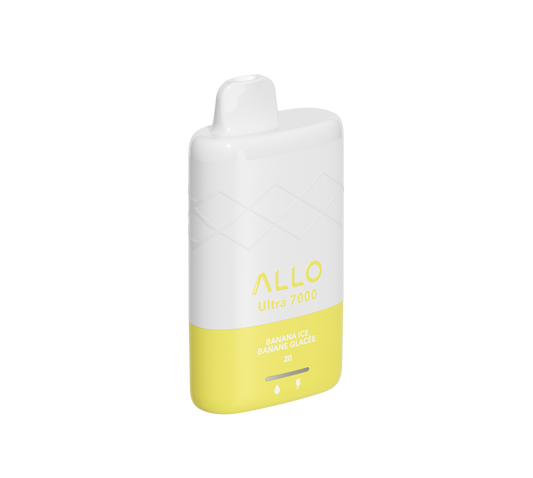 Allo Ultra 7000 Disposable - Banana Ice 20mg 5pc/Carton