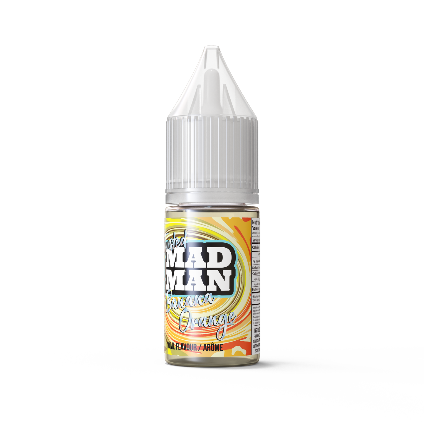 10ml AROMA MADMAN ICE SALTY TWISTED Banana Orange QBC