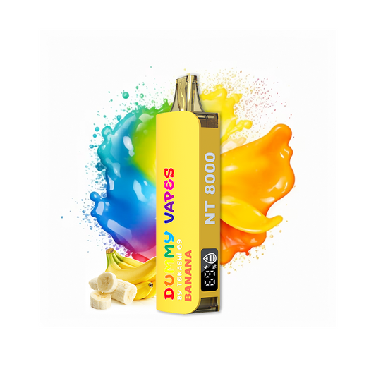 Dummy Vapes 8000 Puffs Disposable Vape - 5ct Banana