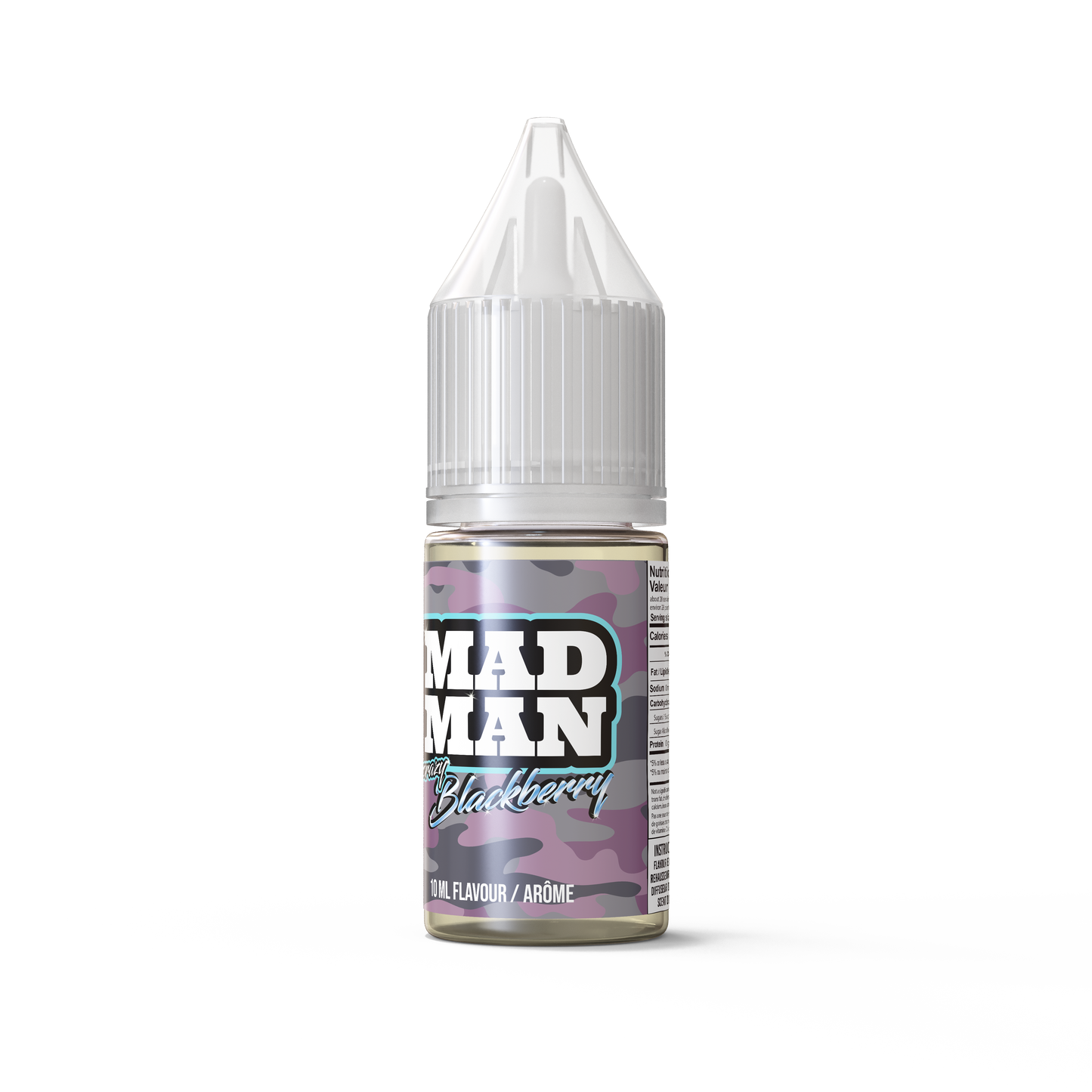 10ml AROMA MADMAN ICE SALTY Blackberry QBC