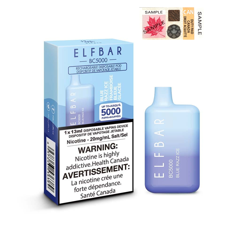 ELF Bar BC5000 Disposable Vape - 10ct Blue Razz Ice